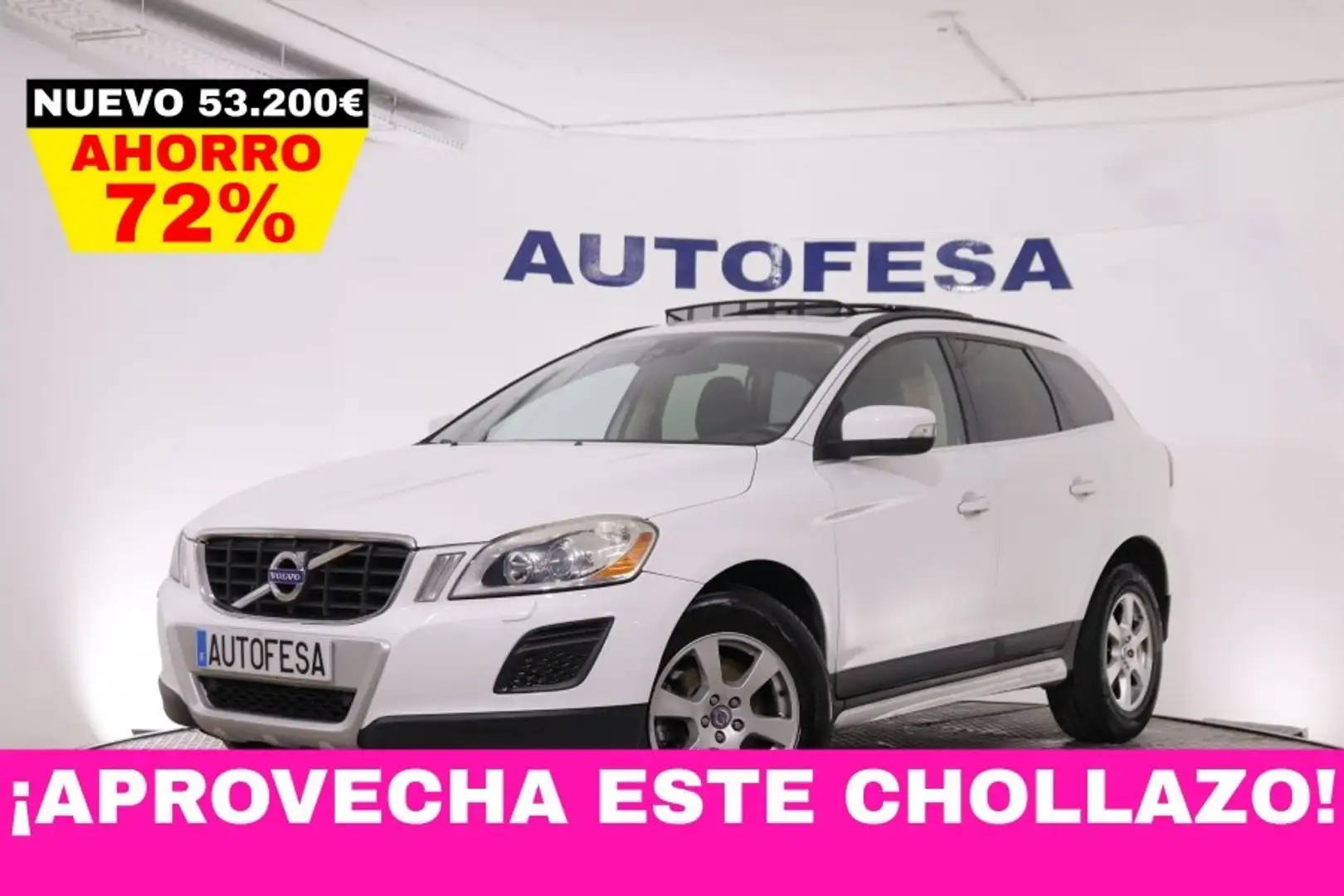 Volvo XC60 2.4D MOMENTUM AWD AUTO 205CV 5P # TECHO ELECTRICO, Blanco - 1