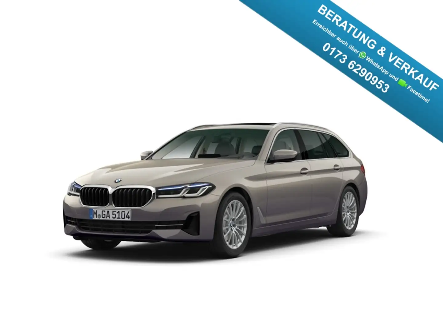 BMW 540 d xDrive Touring Laser HuD Pano ACC AHK Grau - 1