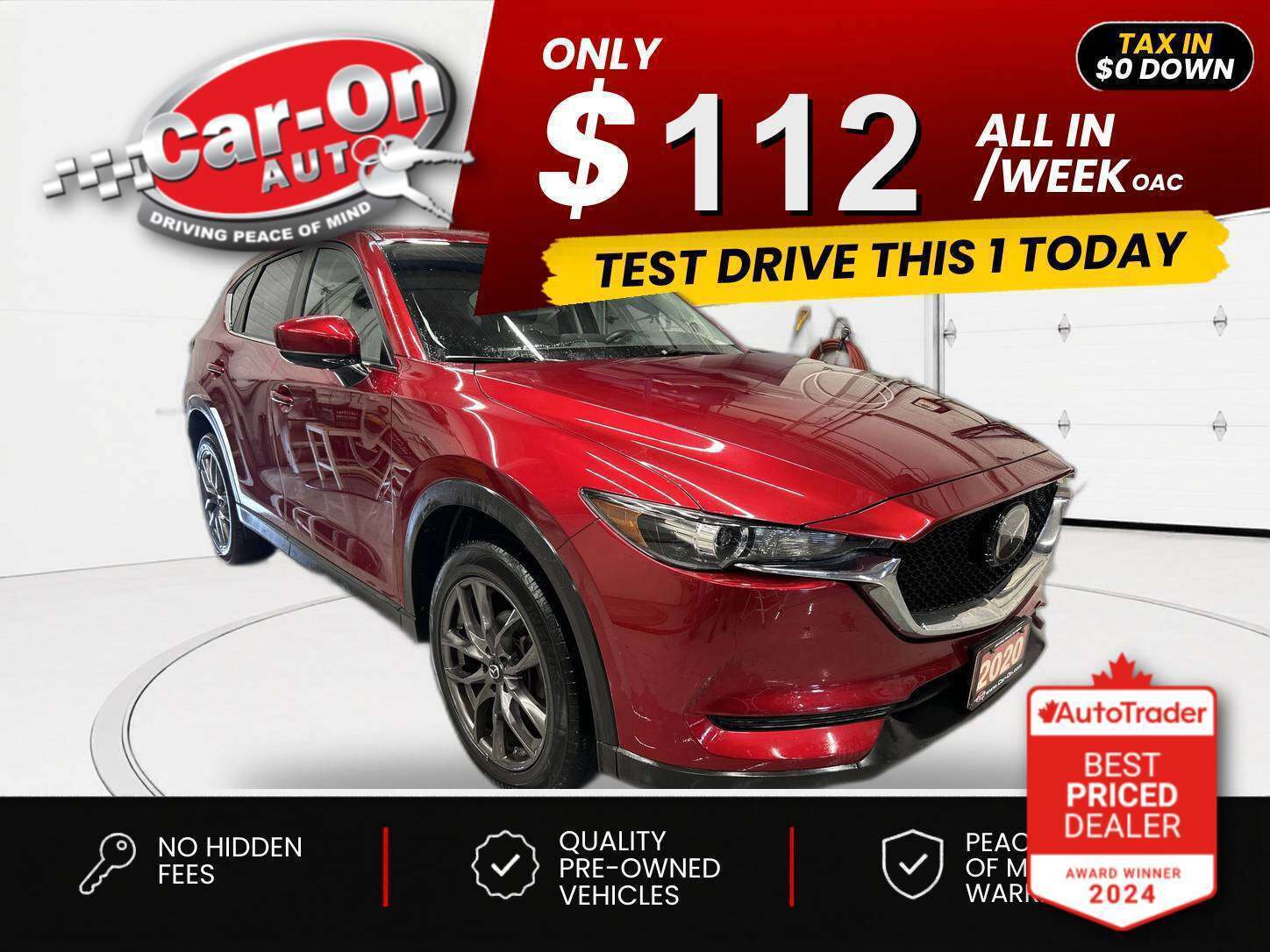 Red 2020 Mazda CX-5 SUV / Crossover All-Wheel Drive Automatic