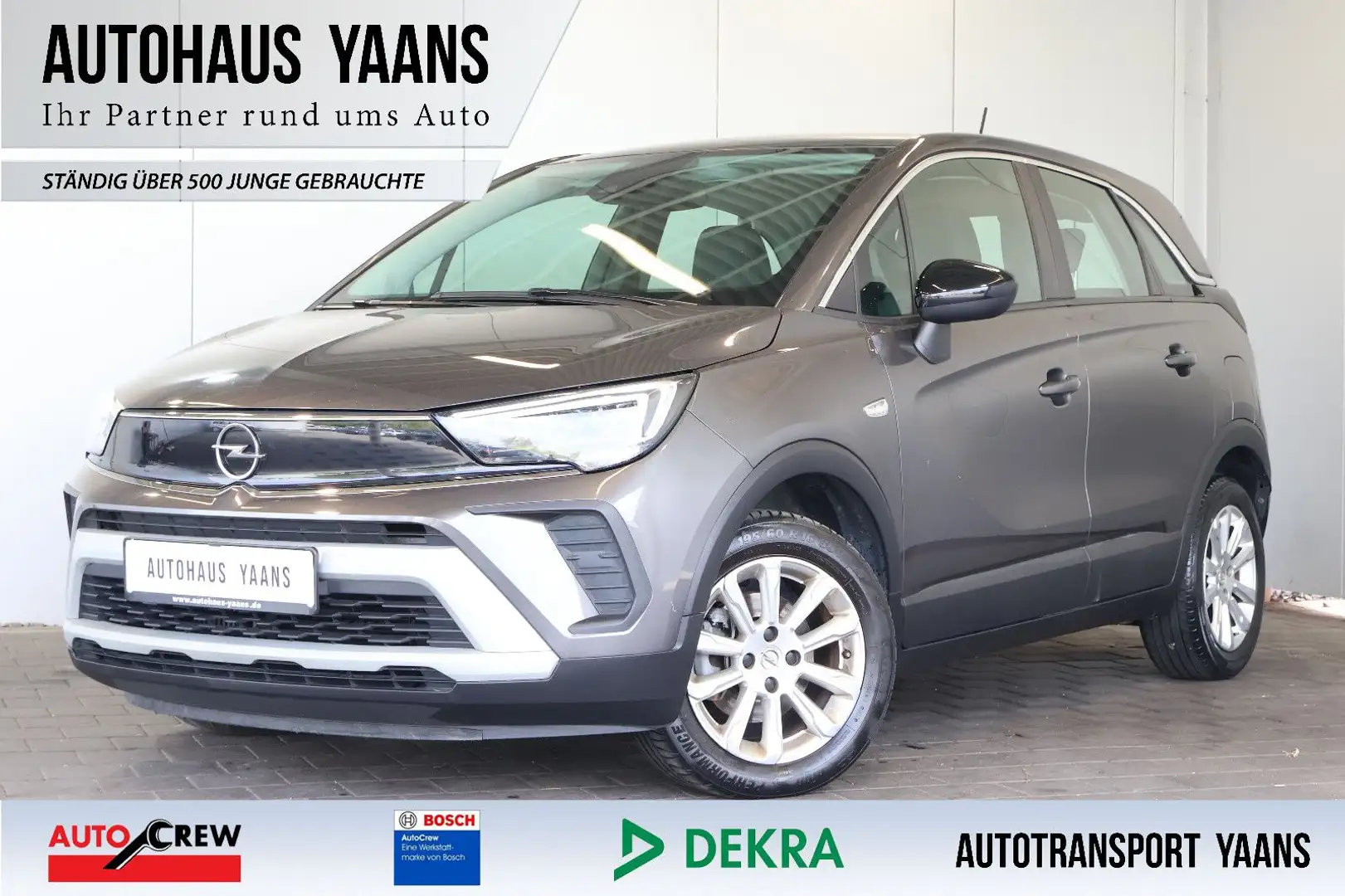 Opel Crossland X Crossland 1.2 Elegance LANE+LED+LEDER+ALU Szary - 1