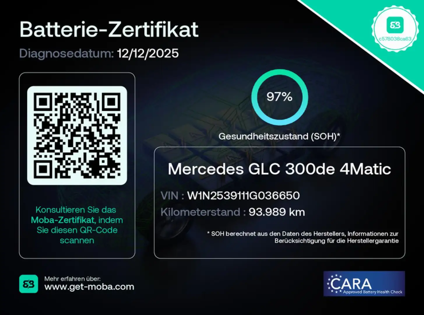 Mercedes-Benz GLC 300 de 4M:2xAMG/NIGHT/AHK/DISTRONIC+/LED/RFK White - 2