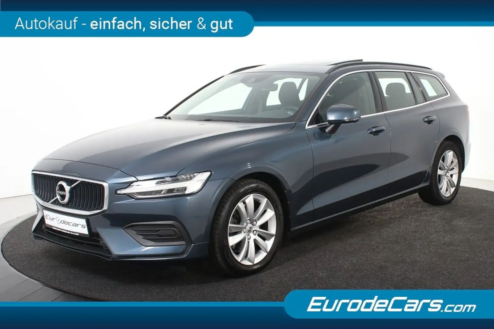 Volvo V60 B3 Momentum *1.Hand*Pano.*SHZ*Navi* Bleu - 1