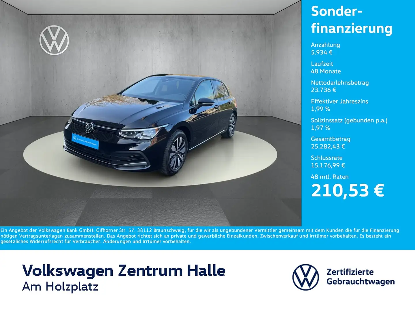 Volkswagen Golf VIII 1.5 eTSI Move DSG Noir - 1