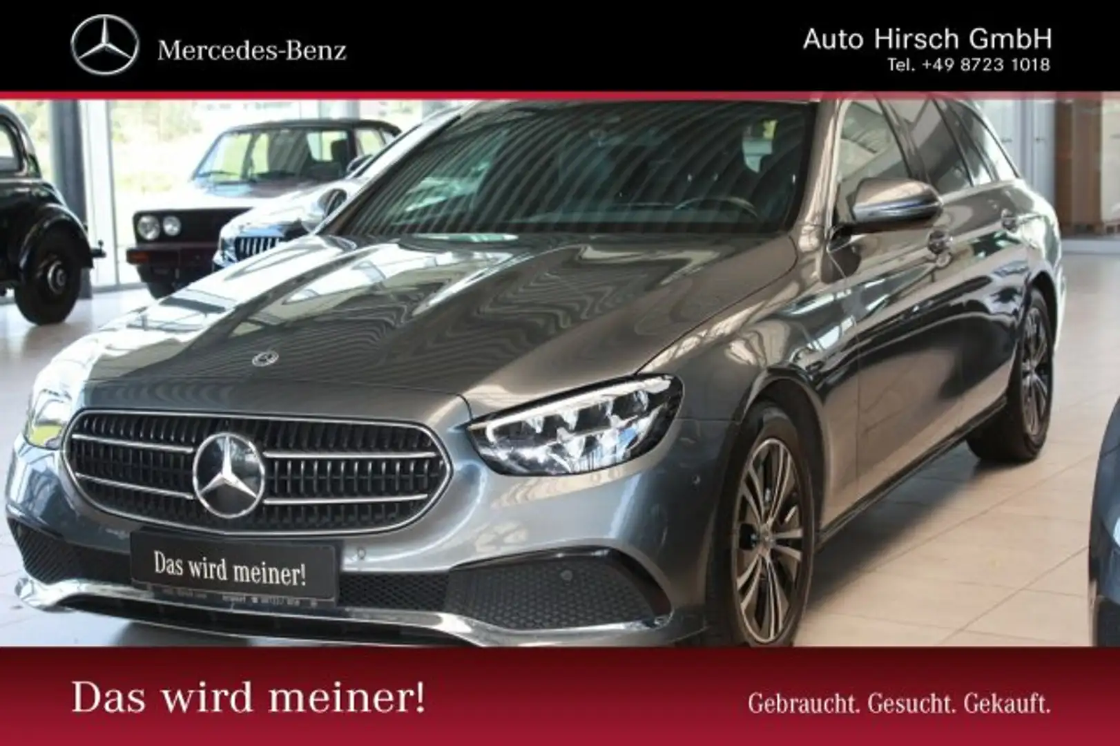 Mercedes-Benz E 220 E 220 d T-Modell AVANTGARDE+AHK+Kamera+LED+Totwi Gris - 1