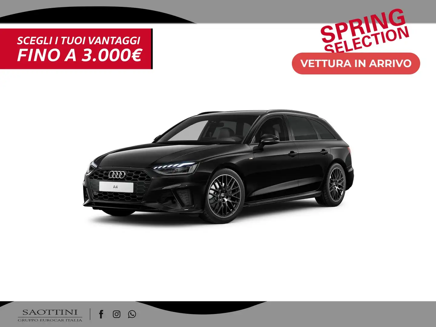 Audi A4 Avant 35 2.0 TFSI S line edition 150 CV S tronic Nero - 1