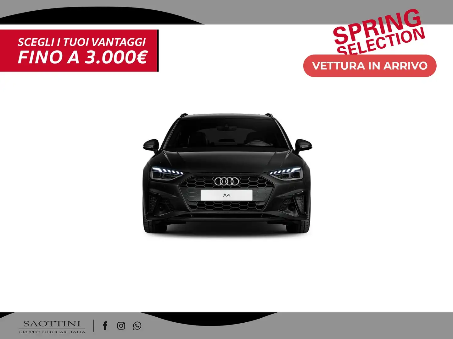 Audi A4 Avant 35 2.0 TFSI S line edition 150 CV S tronic Nero - 2