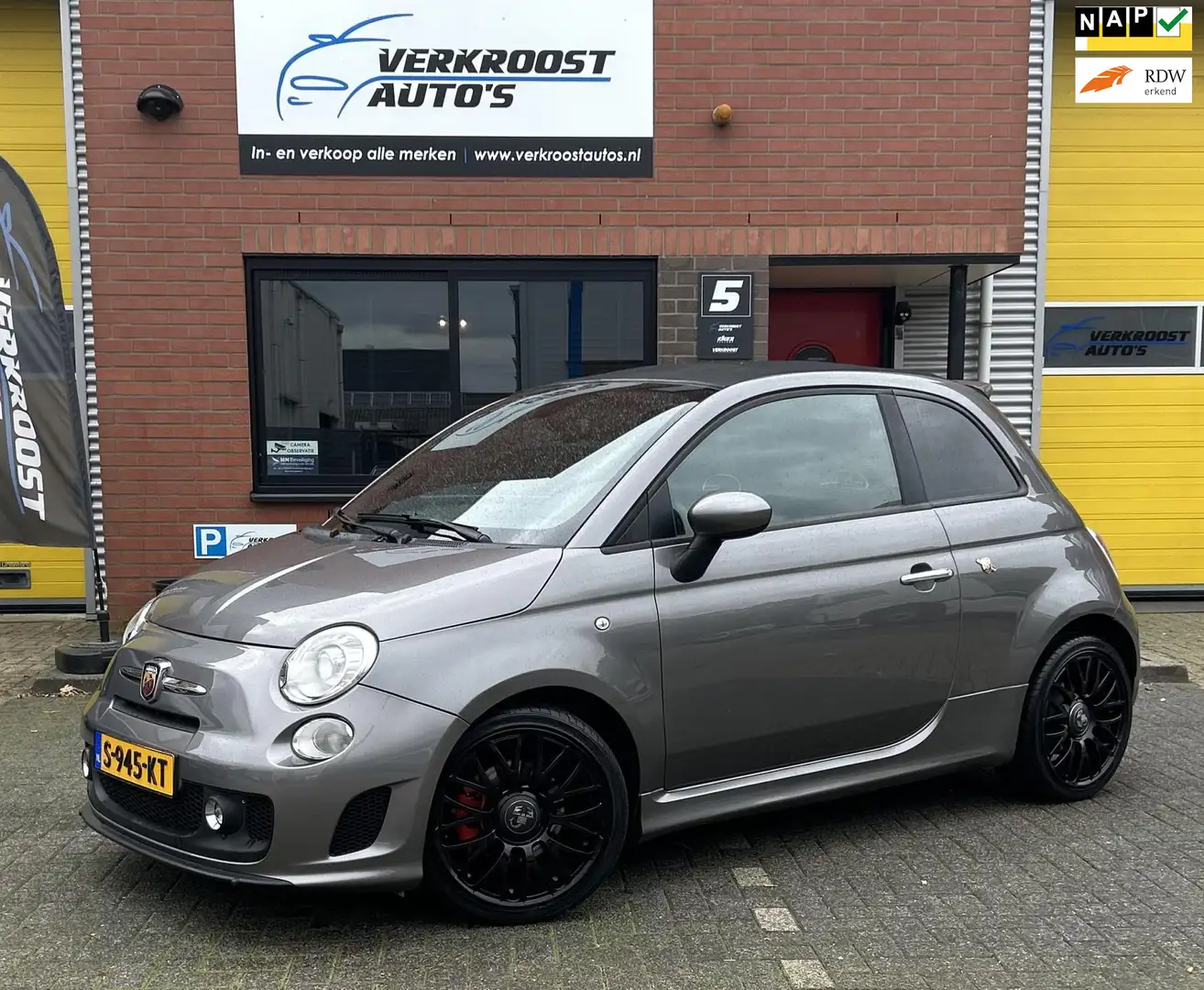 Fiat 500C 1.4-16V Abarth. clima. pdc. start stop Gris - 1