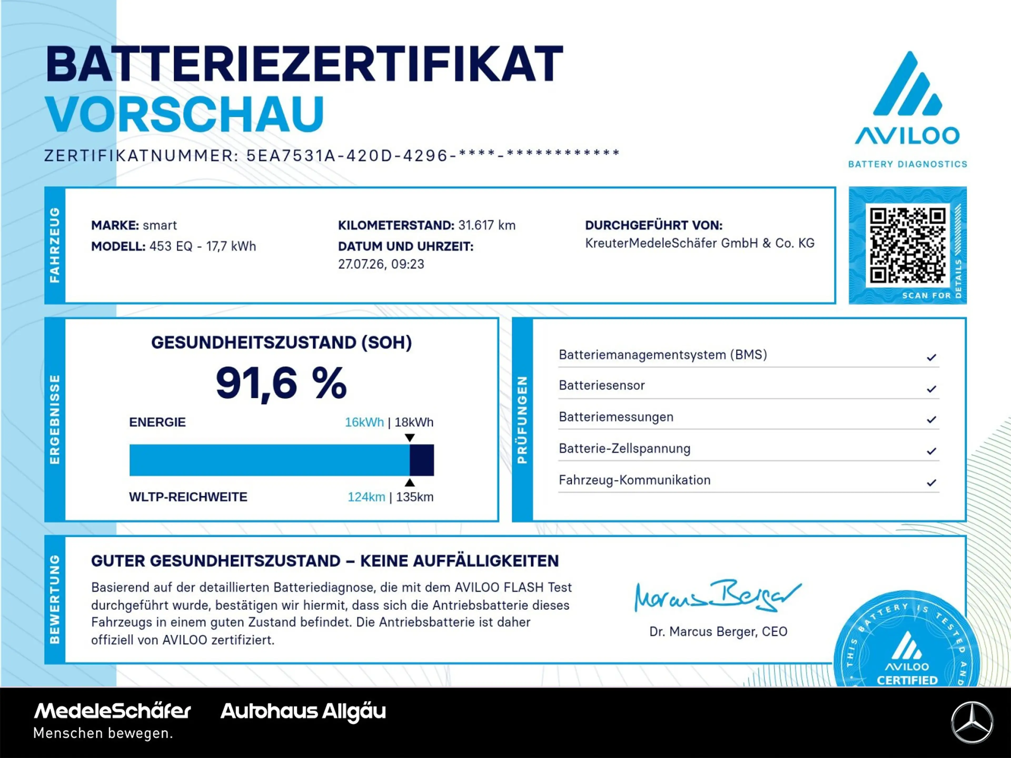 smart forTwo EQ fortwo coupe 22kW Lader Sitzheizung PTS Hinten — photo 2