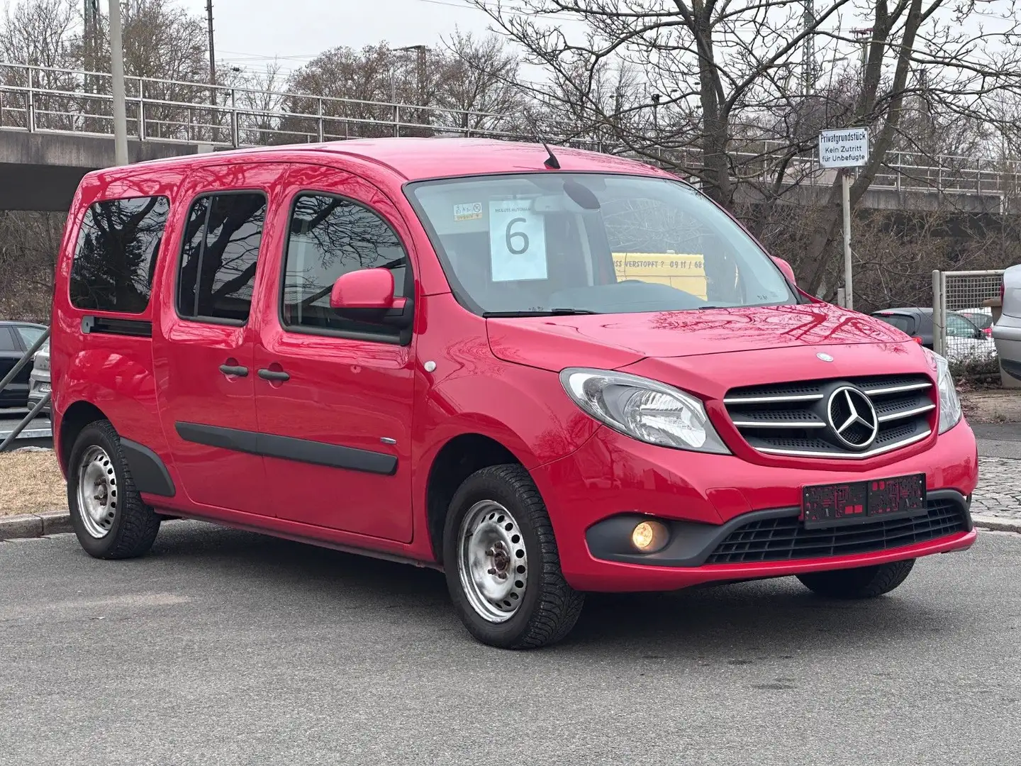 Mercedes-Benz Citan Kombi 111 extralang*7 Sitzer*Klima*Alu*TMP Rot - 2