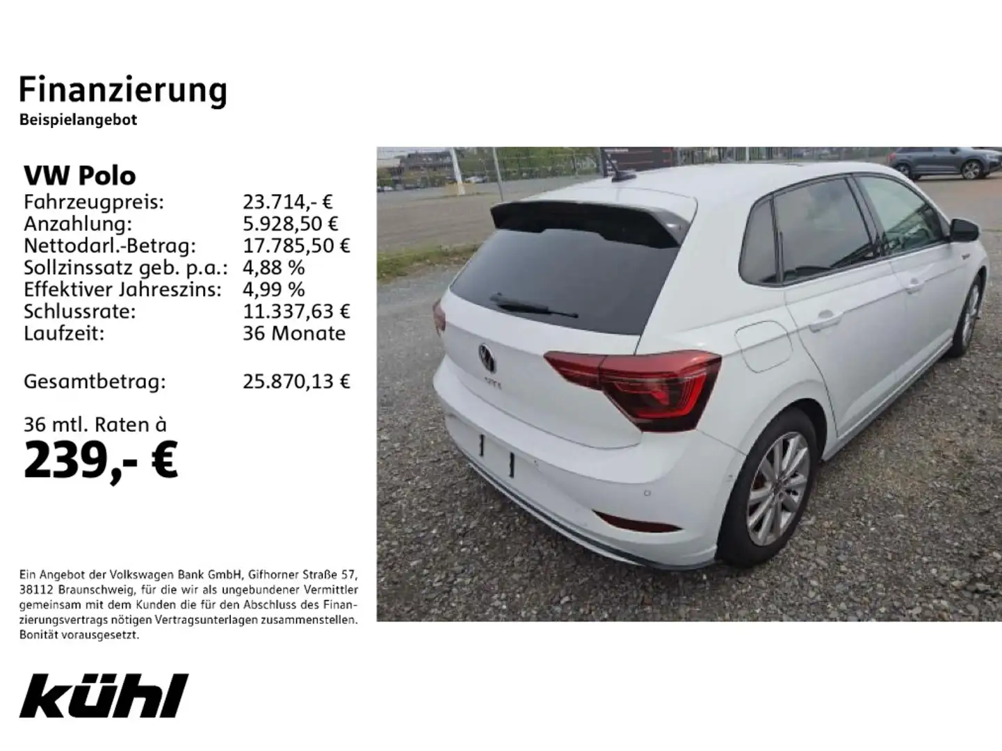 Volkswagen Polo 6 VI GTI 2.0 TSI DSG IQ.Light ACC beats Kam Weiß - 2