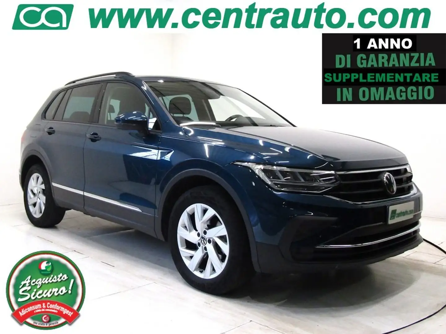 Volkswagen Tiguan 2.0 TDI DSG 4MOTION Life 150CV Bleu - 1