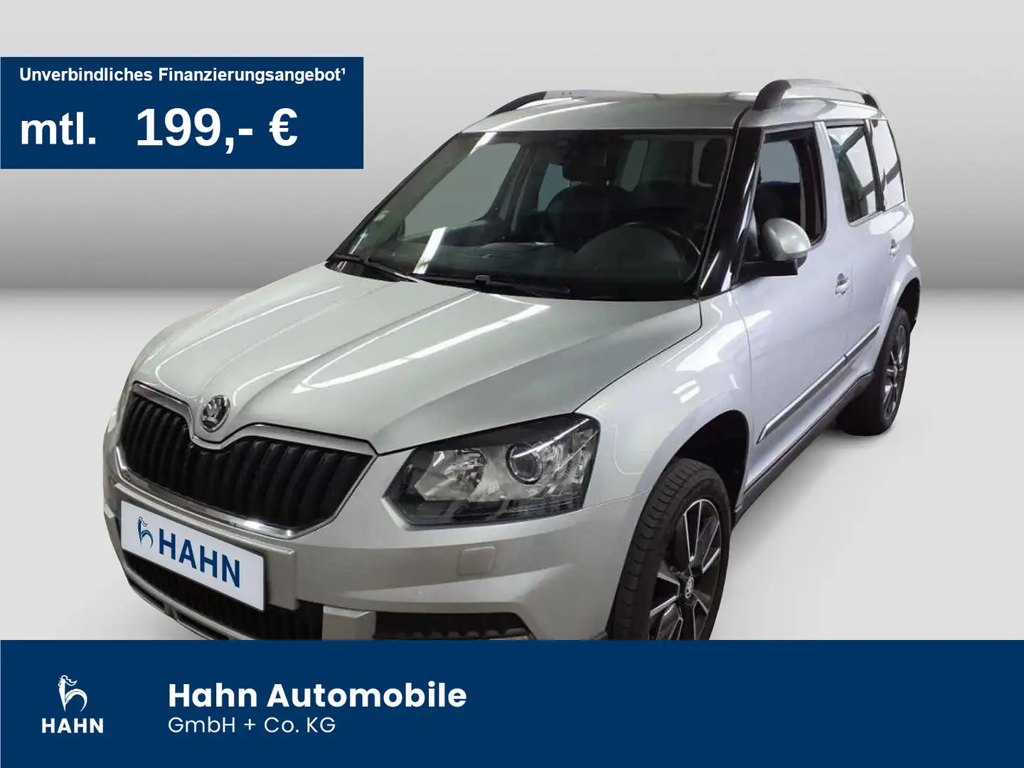 Skoda Yeti 2.0TDI Adventure 4x4 AHK-Vorb Navi DAB Clim Silber - 1