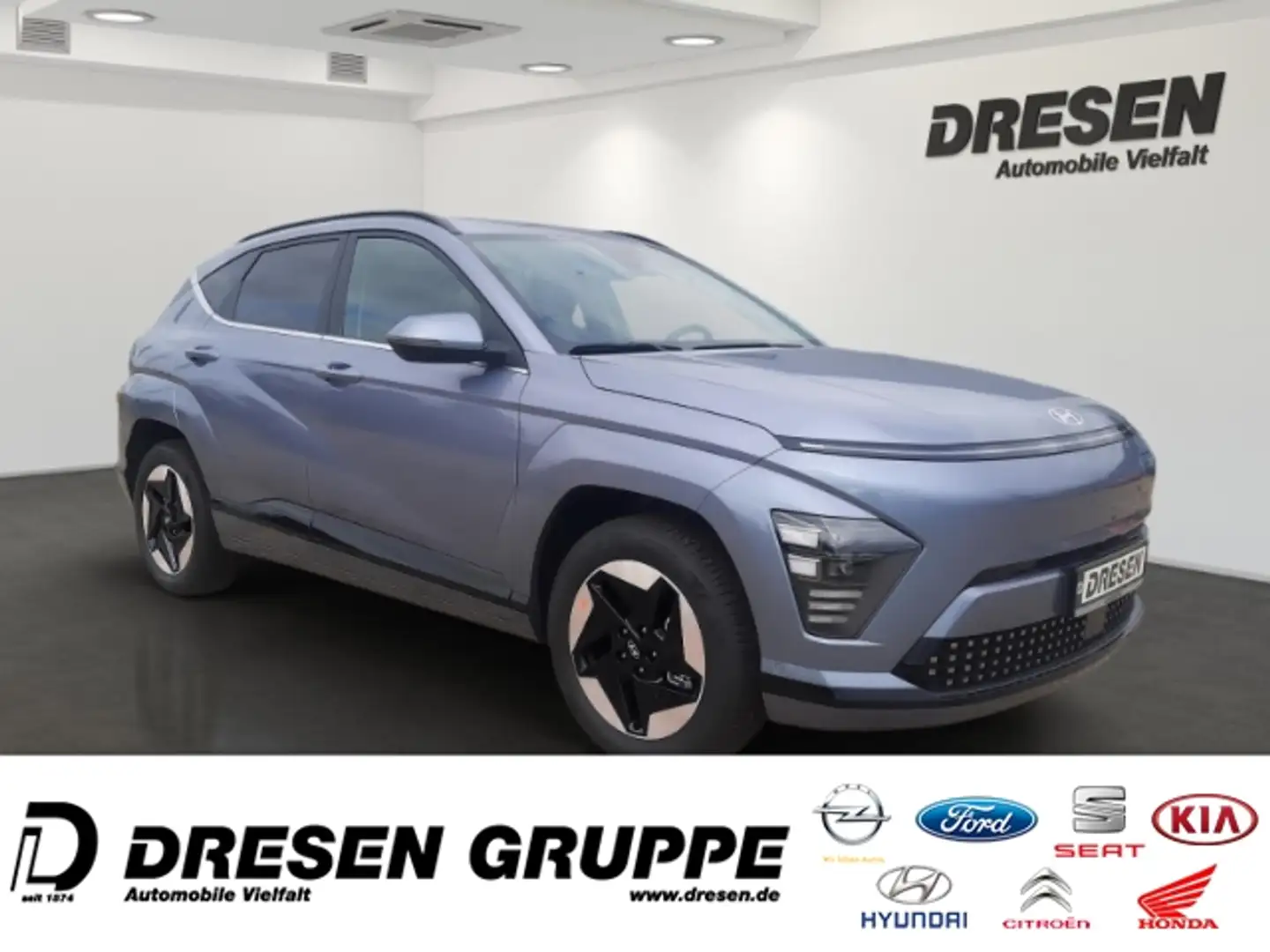 Hyundai KONA Prime/65 kWh/Sitz-Komfortpaket/Leder/Navi/Rückfahr Blau - 2