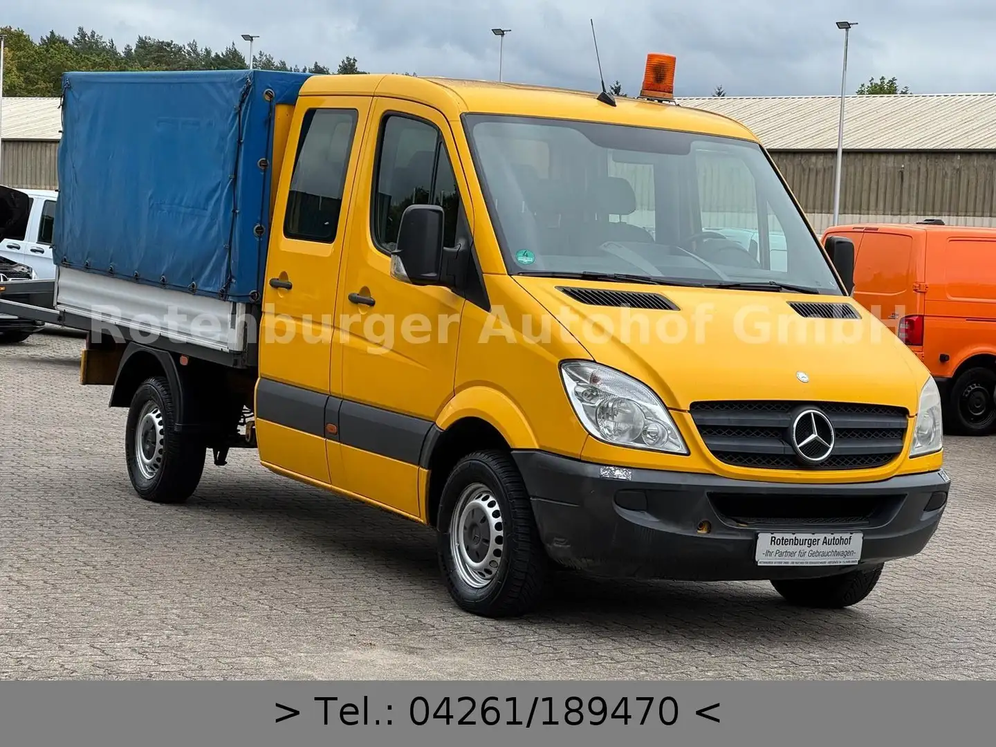 Mercedes-Benz Sprinter II*313 CDI*PRITSCHE/DOKA*7-SITZE*AHK* Orange - 2