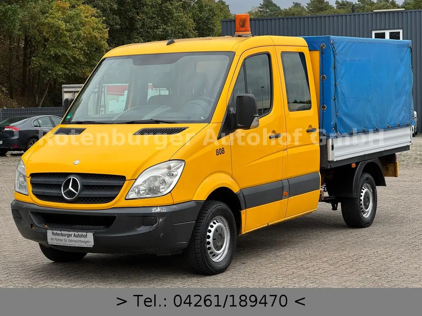 Mercedes-Benz Sprinter II*313 CDI*PRITSCHE/DOKA*7-SITZE*AHK* Orange - 1