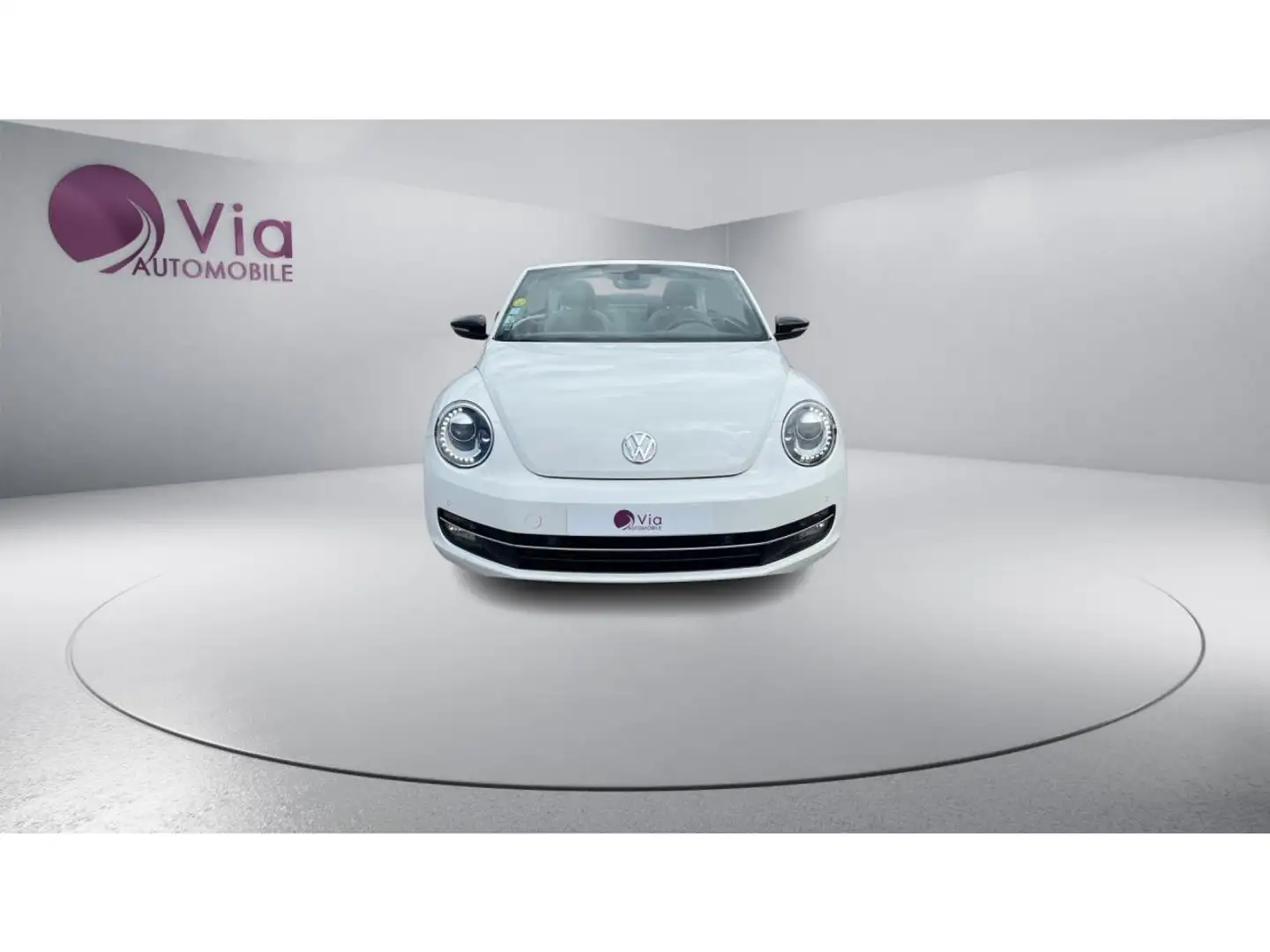 Volkswagen Coccinelle Cabriolet 2.0 TDI 140 - 1ERE MAIN - RADAR AV/AR Blanc - 2