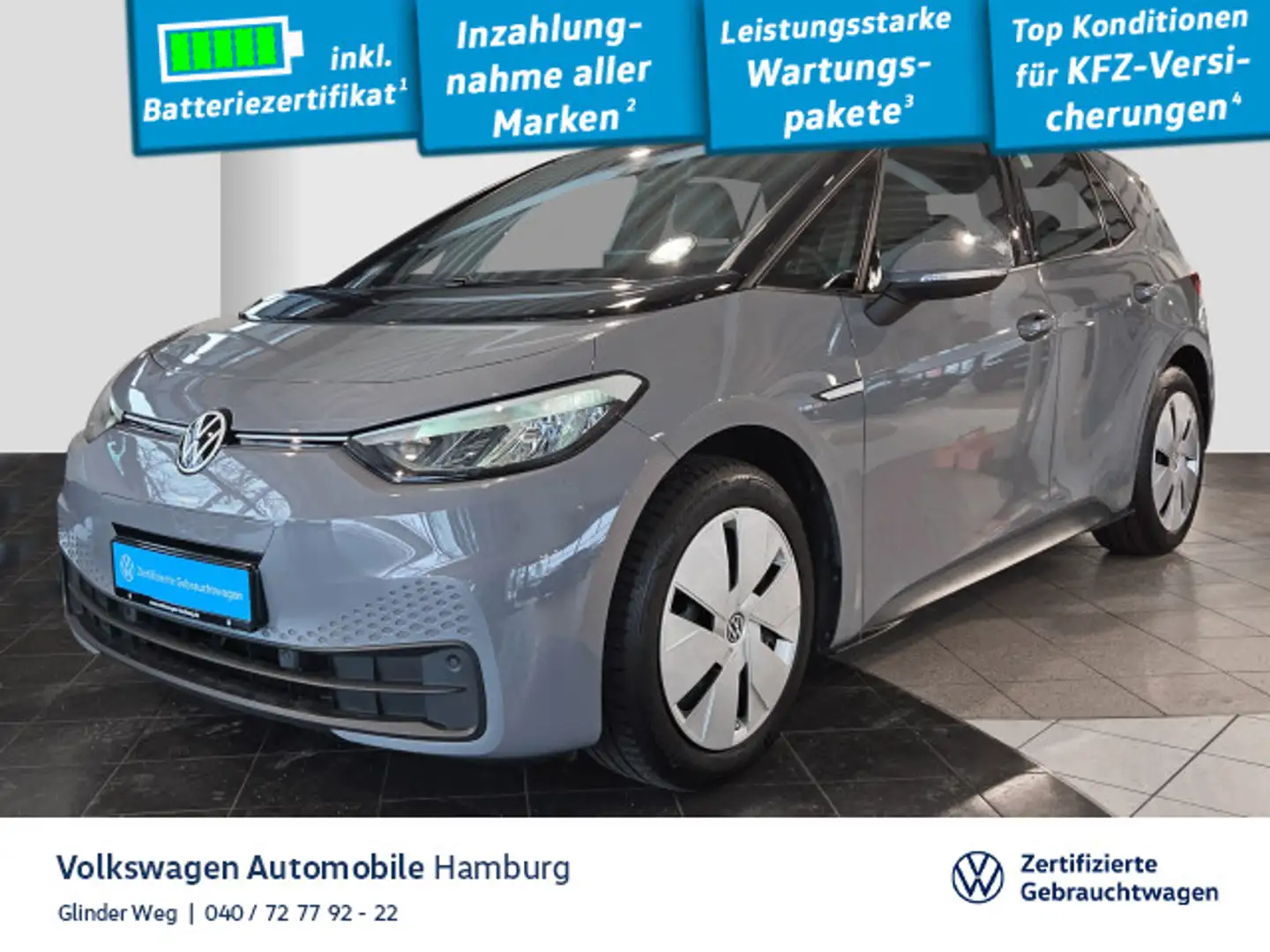 Volkswagen ID.3 Pure Performance City Navi Sitzhzg LED Grau - 1