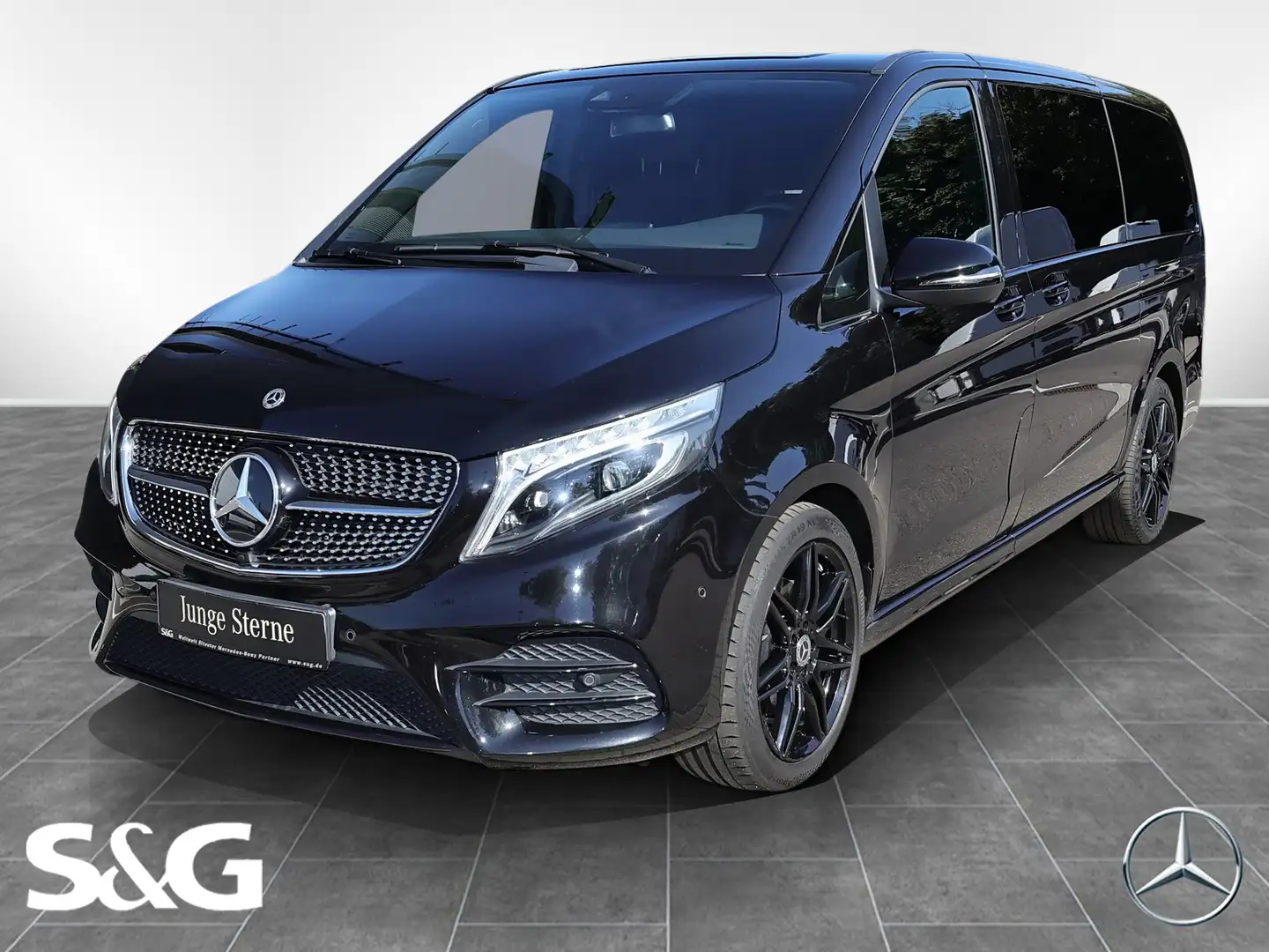 Mercedes-Benz V 220 d EDITION Lang AMG Zwart - 1