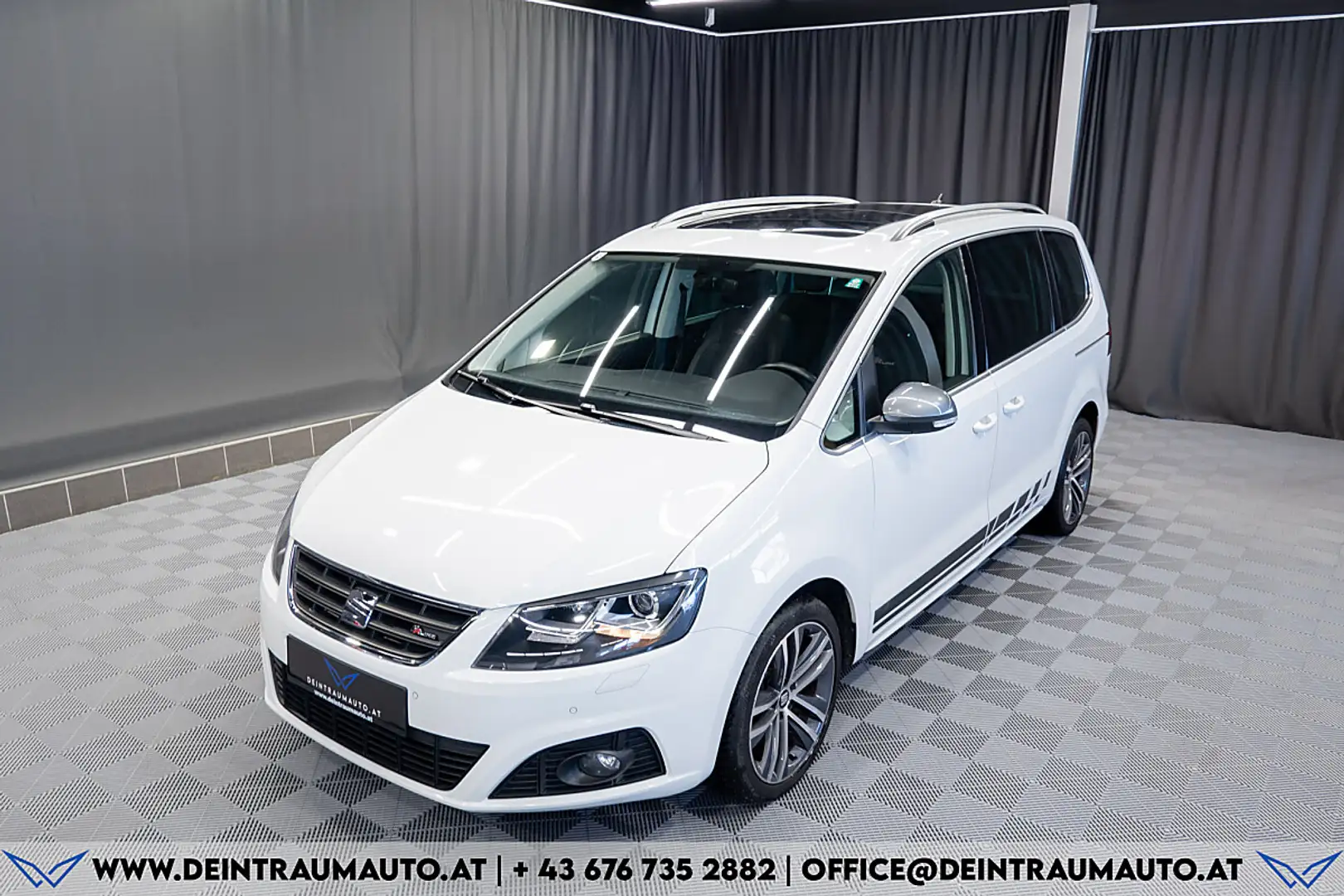 SEAT Alhambra FR 2,0 TDI DSG 4WD*PANO*NAVI*SCHIEBETÜREN li+re* Blanc - 2