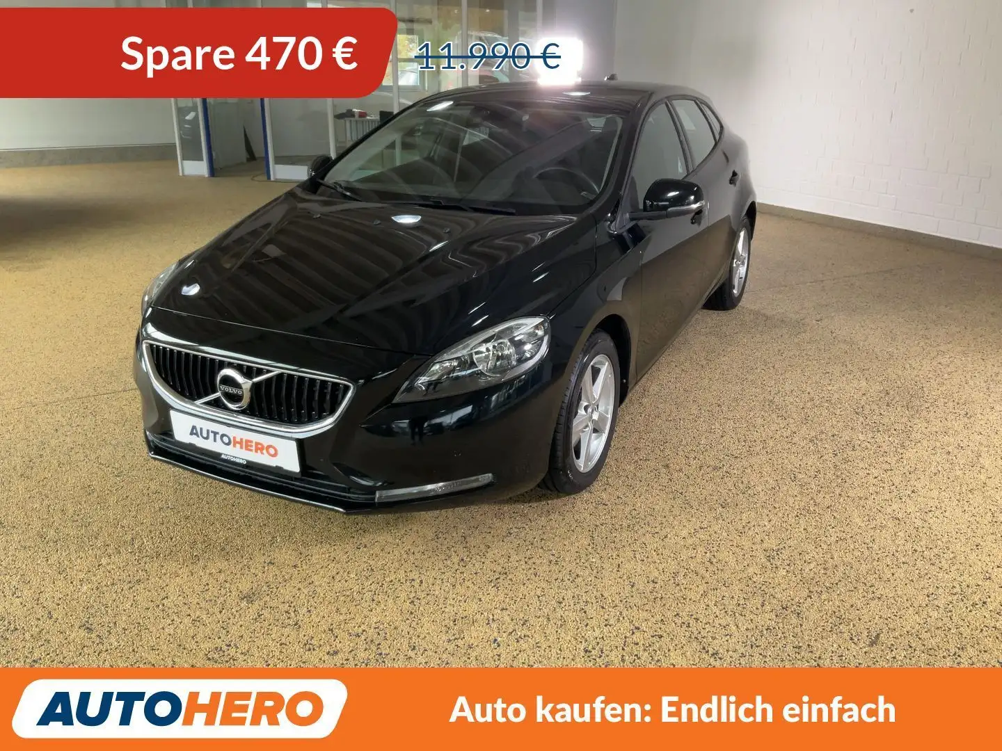 Volvo V40 2.0 T2 Kinetic*NAVI*TEMPO*PDC*SHZ*ALU*KLIMA* Noir - 1