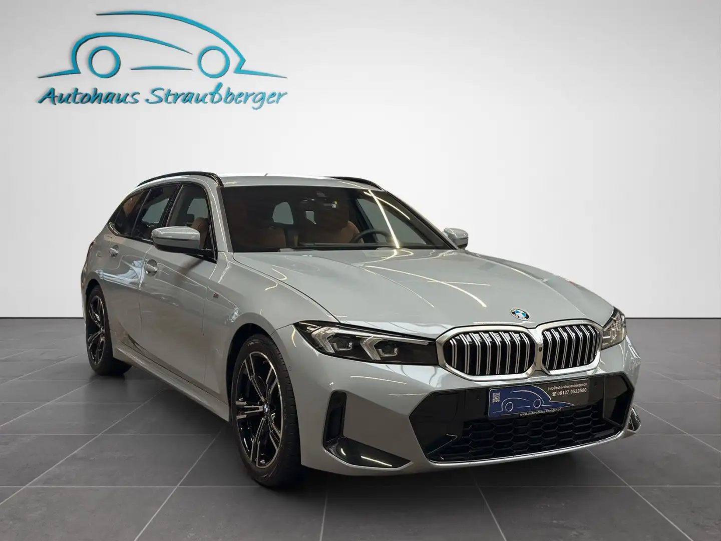 BMW 320 d Touring M Sport KZU 360° HuD QI LED SHZ 3ZK Grijs - 2