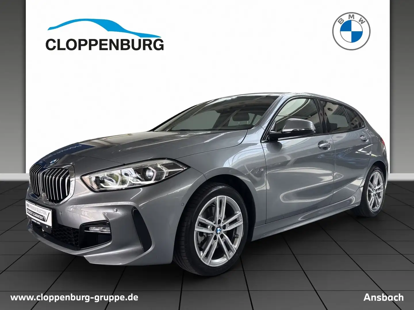 BMW 118 i Hatch Navi+SHZ+KeyGO+HiFi+Fernl.Ass+LED+BT Grau - 1