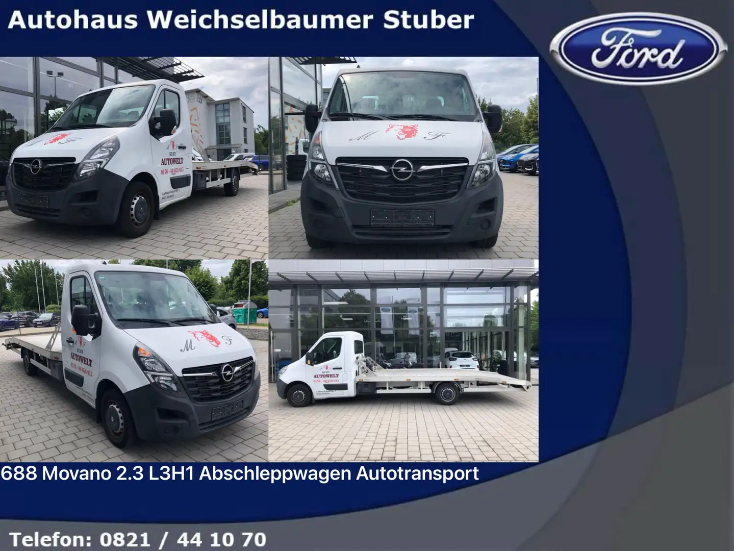 Opel Movano 688 Movano 2.3 D Start Stop L3H1 Abschleppwagen Wit - 1