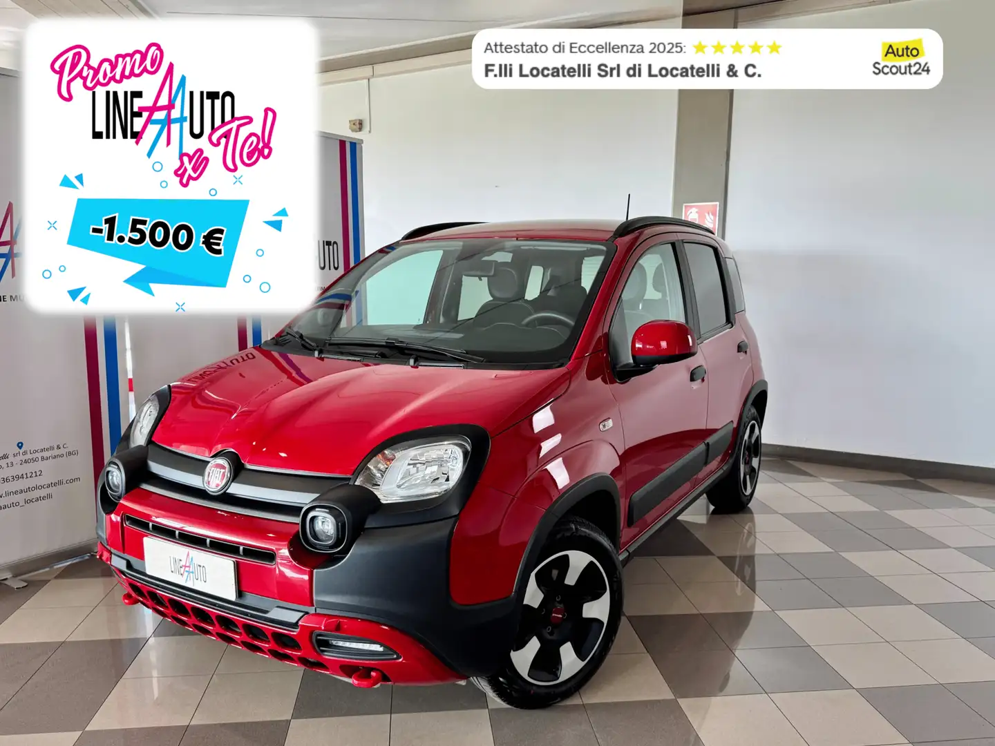Fiat Panda Panda Cross 1.0 FireFly S&S Hybrid Rouge - 1