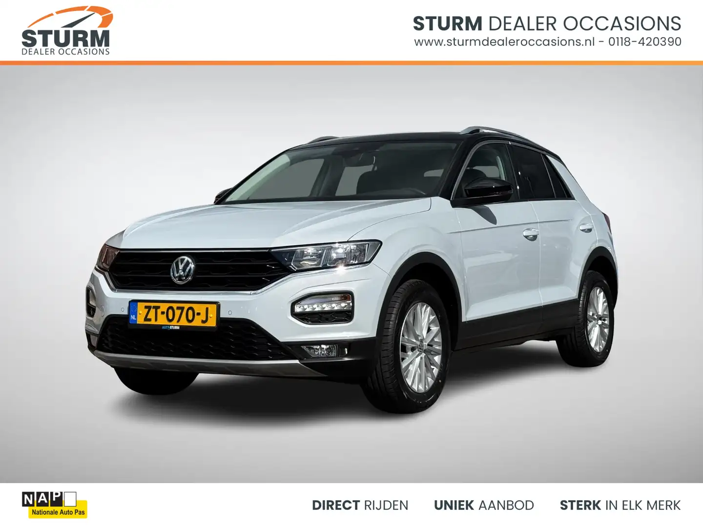 Volkswagen T-Roc 1.0 TSI Style Executive Pack, Trekhaak! | Navigati Blanc - 1