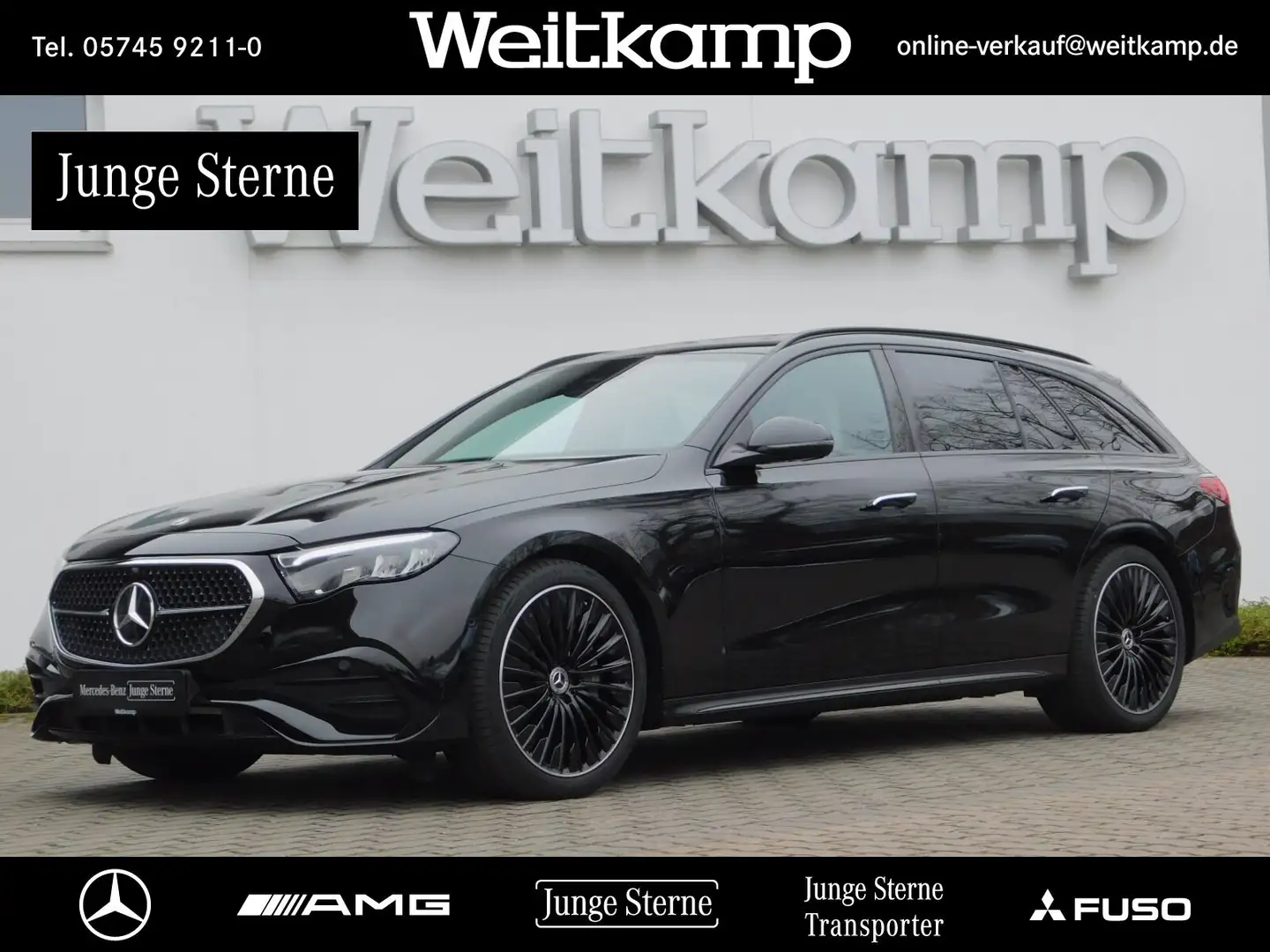 Mercedes-Benz E 200 E 200 T AMG+Night+AHK+20"+bel.Grill+Distronic Noir - 1