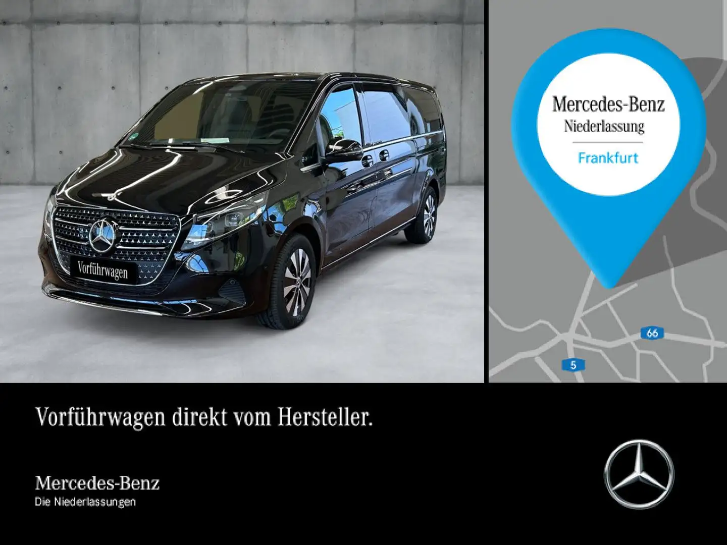 Mercedes-Benz V 250 d XL AVANTGARDE+9G+Klimaautom.+Navi+DIS Negro - 1