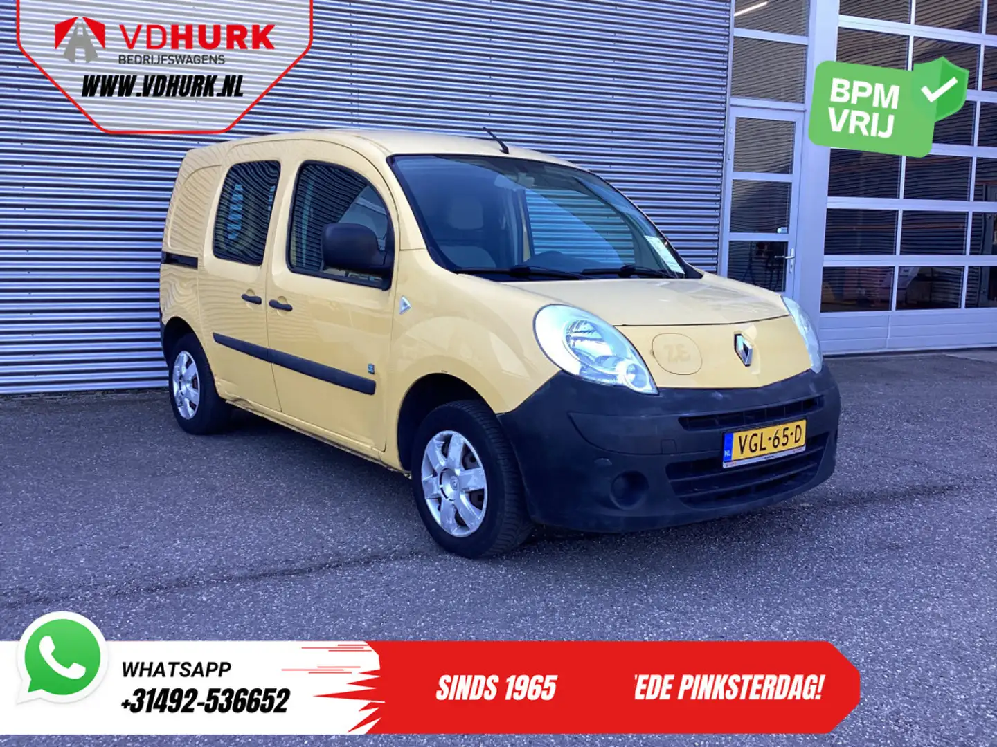 Renault Kangoo Z.E. Express EXPORT ONLY 33 kWh/ Eigen Accu!/ PDC/ Laad Geel - 1
