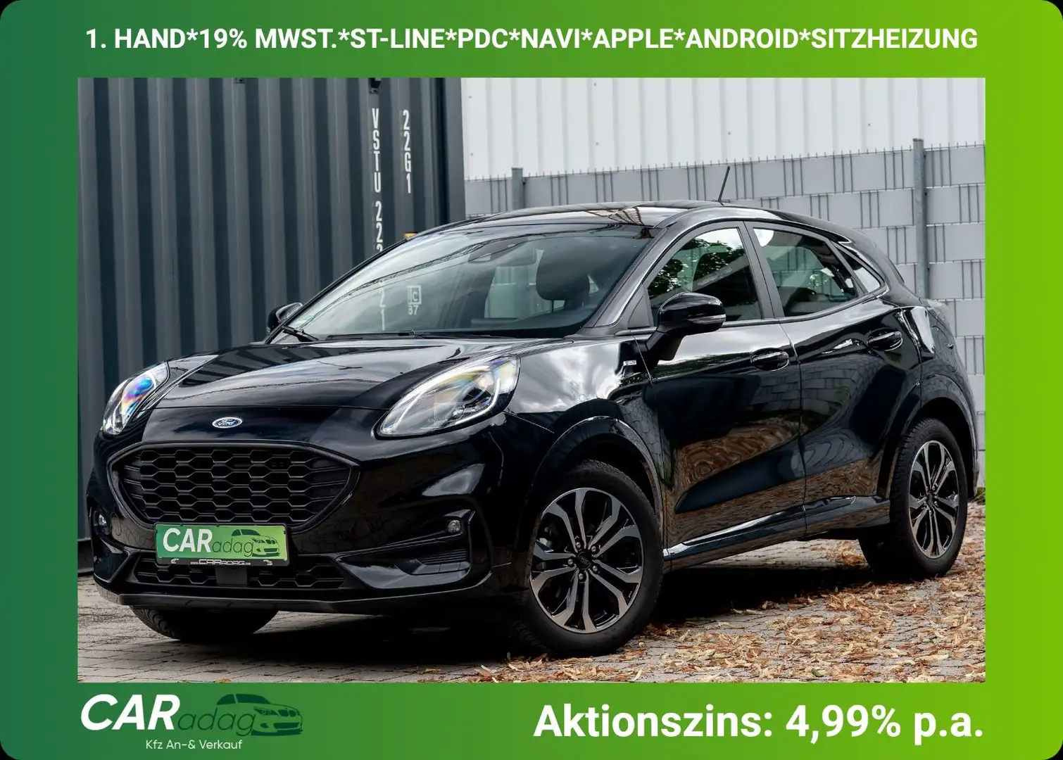 Ford Puma ST-Line*Sport*LED*L-HEIZUNG*CAM*NAVI*ACC* Noir - 1