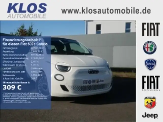 Fiat 500 AT 42 Kwh 118PS KOMFORT KAMERA SHZ ALU