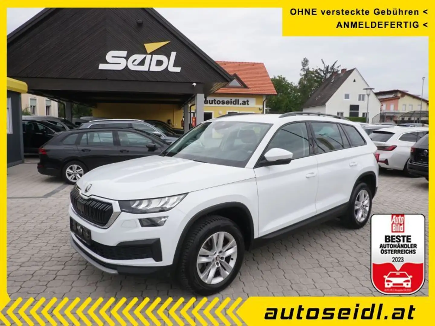 Skoda Kodiaq 2,0 TDI Ambition DSG *7-SITZE+AHV+NAVI* Weiß - 1