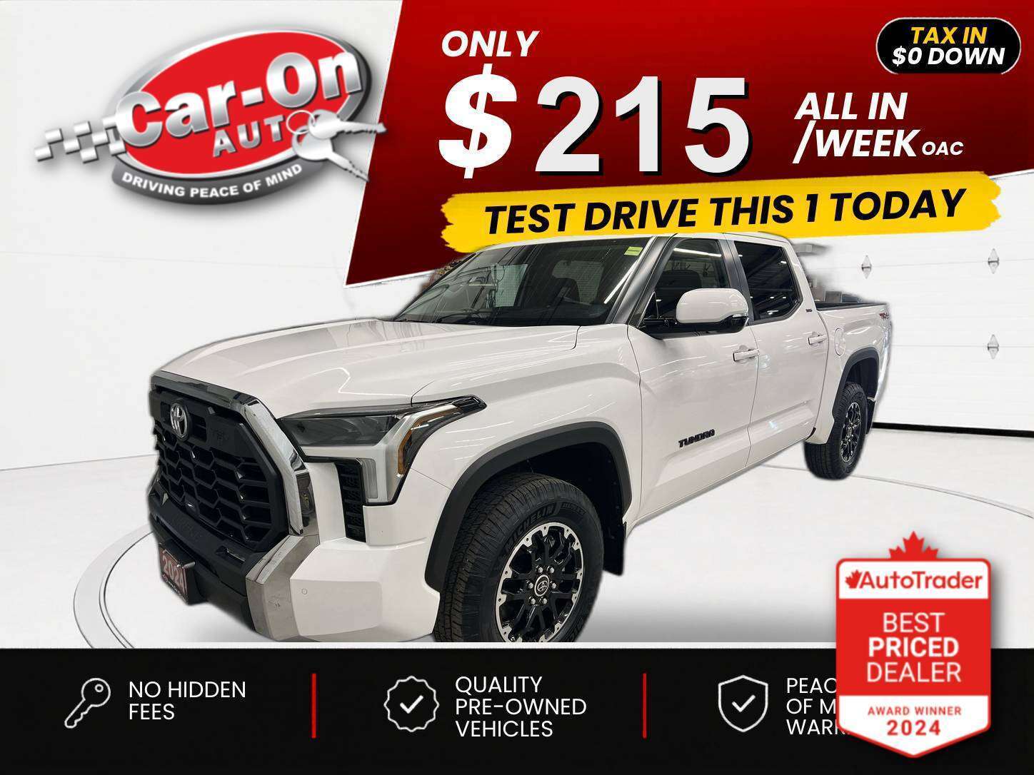 White 2024 Toyota Tundra Pickup Truck  Automatic