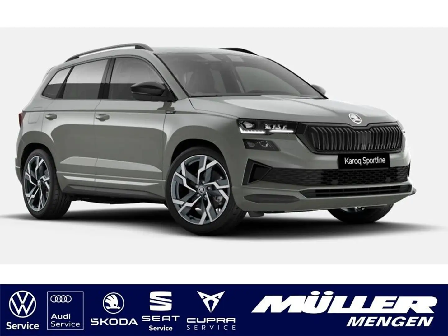 Skoda Karoq Sportline 2,0 TSI DSG 4x4 Pano|Navi|CANTON Gris - 1
