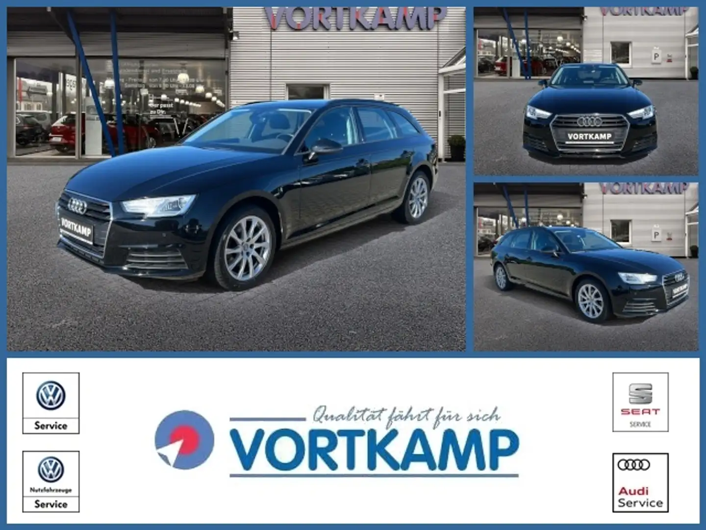 Audi A4 Avant S-Tronic tempomat/APS Plus Чёрный - 1