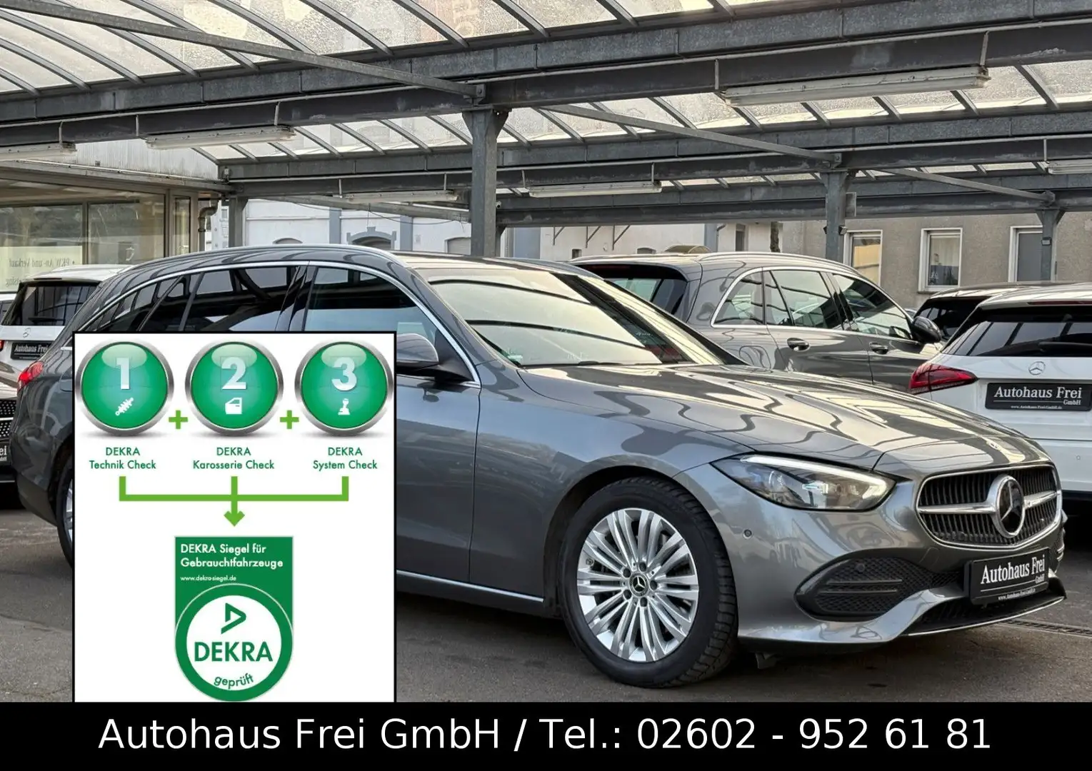 Mercedes-Benz C 200 T d AVANTGARDE*1-H*DISTRO*Fahrassistent-P Gris - 1
