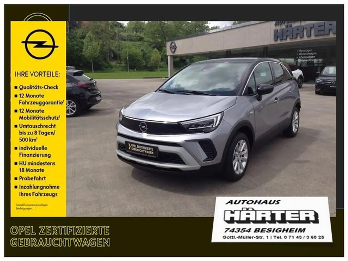 Opel Crossland 1.2 Turbo Elegance Kamera PDC V H SHZ LHZ Gris - 1