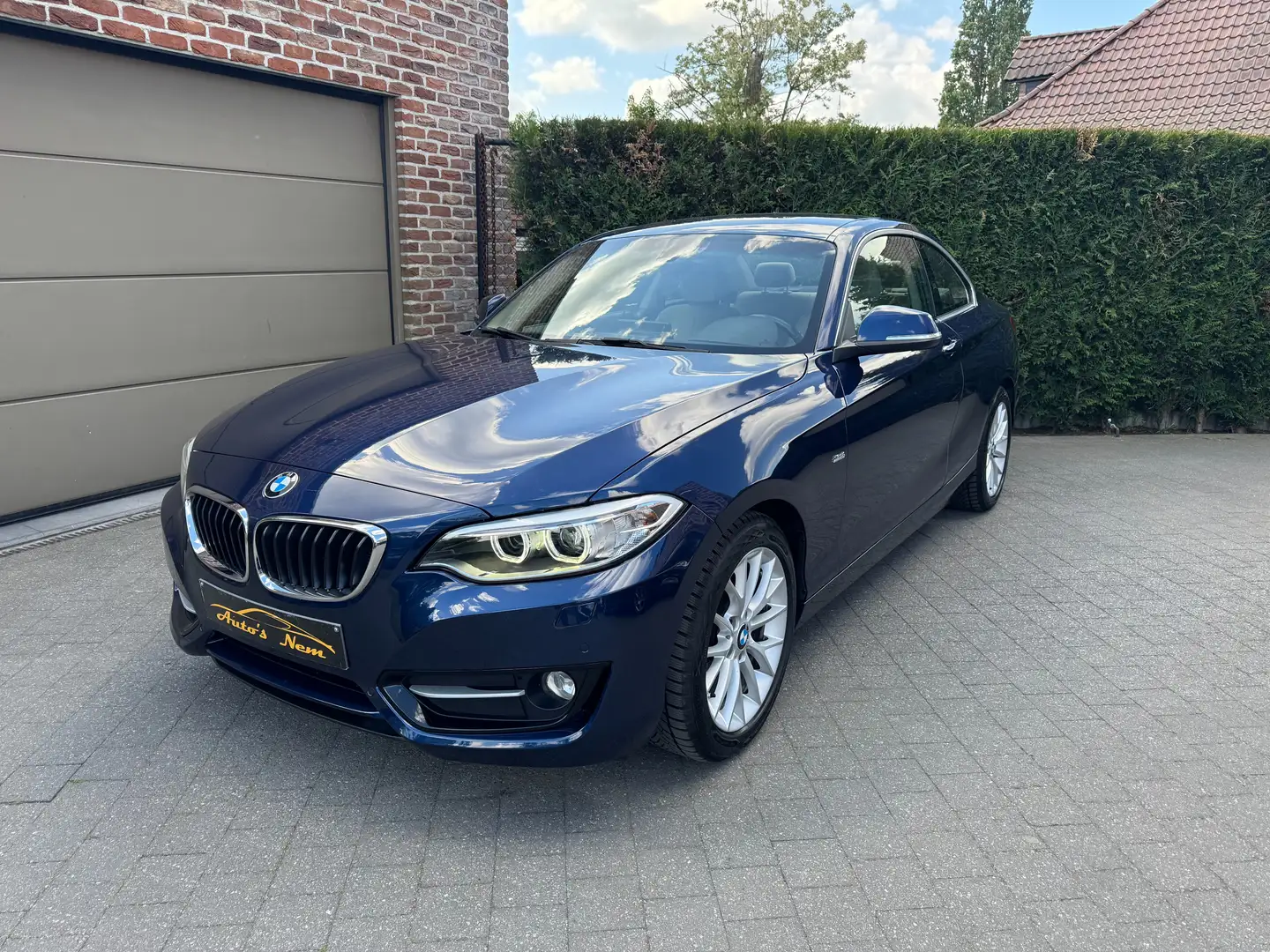 BMW 218 Coupé 218iA Sport,GARANTIE,AIRCO,NAVI,CRUISE, Bleu - 1