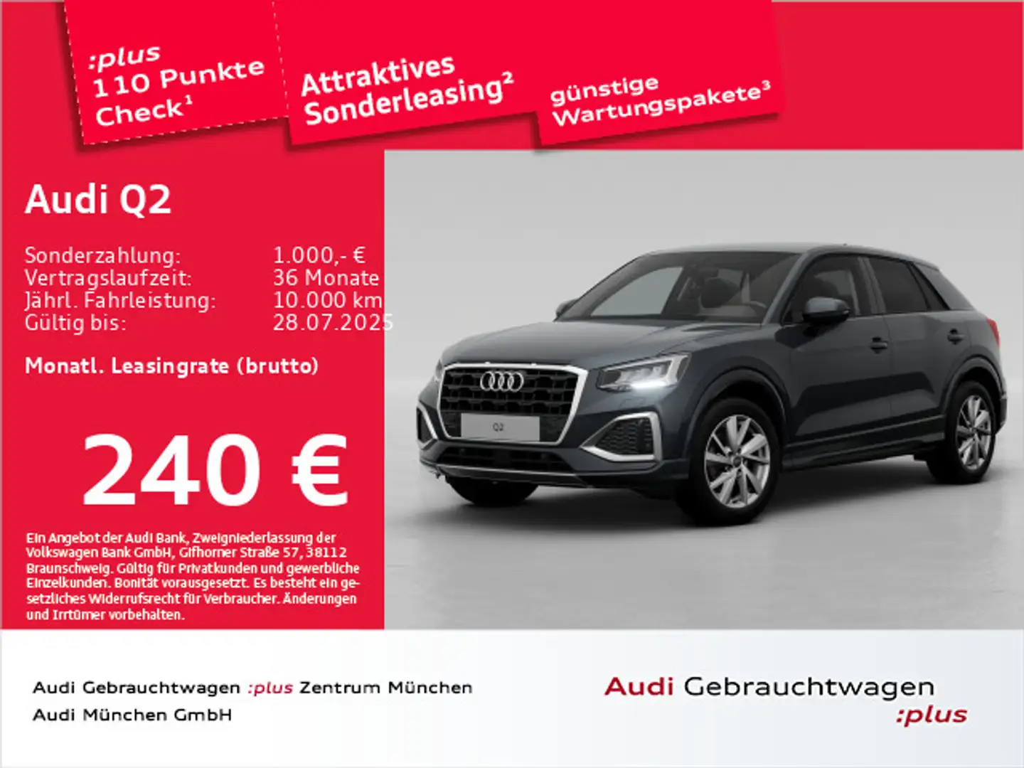 Audi Q2 35 TFSI S tronic advanced ACC/AHK/StdHzg Gris - 1