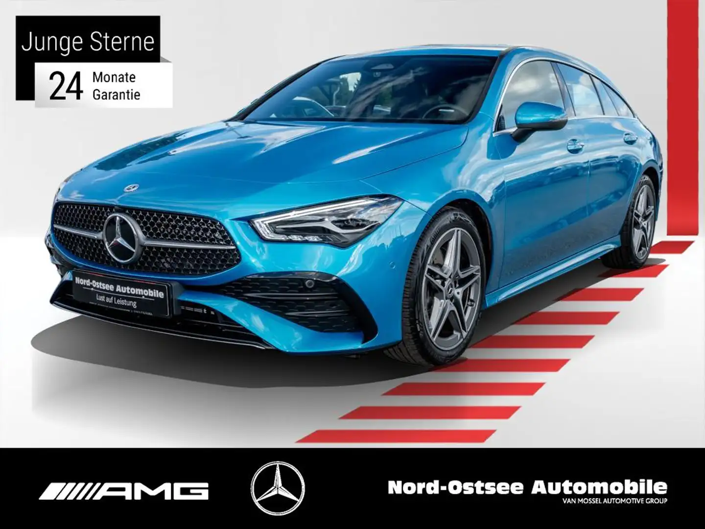 Mercedes-Benz CLA 200 SB AMG ADV+ AHK KEYLESS LED KAMERA Bleu - 1
