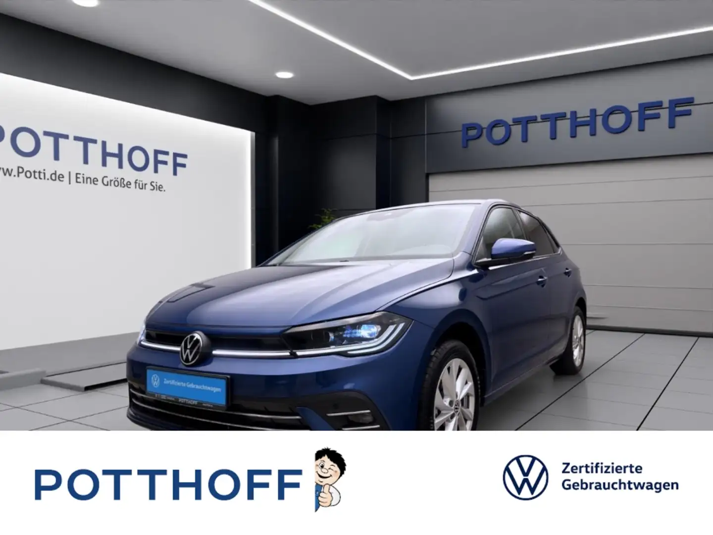 Volkswagen Polo 1.0 TSI STYLE NAVI IQ.LIGHT IQ.DRIVE PDC Blau - 1