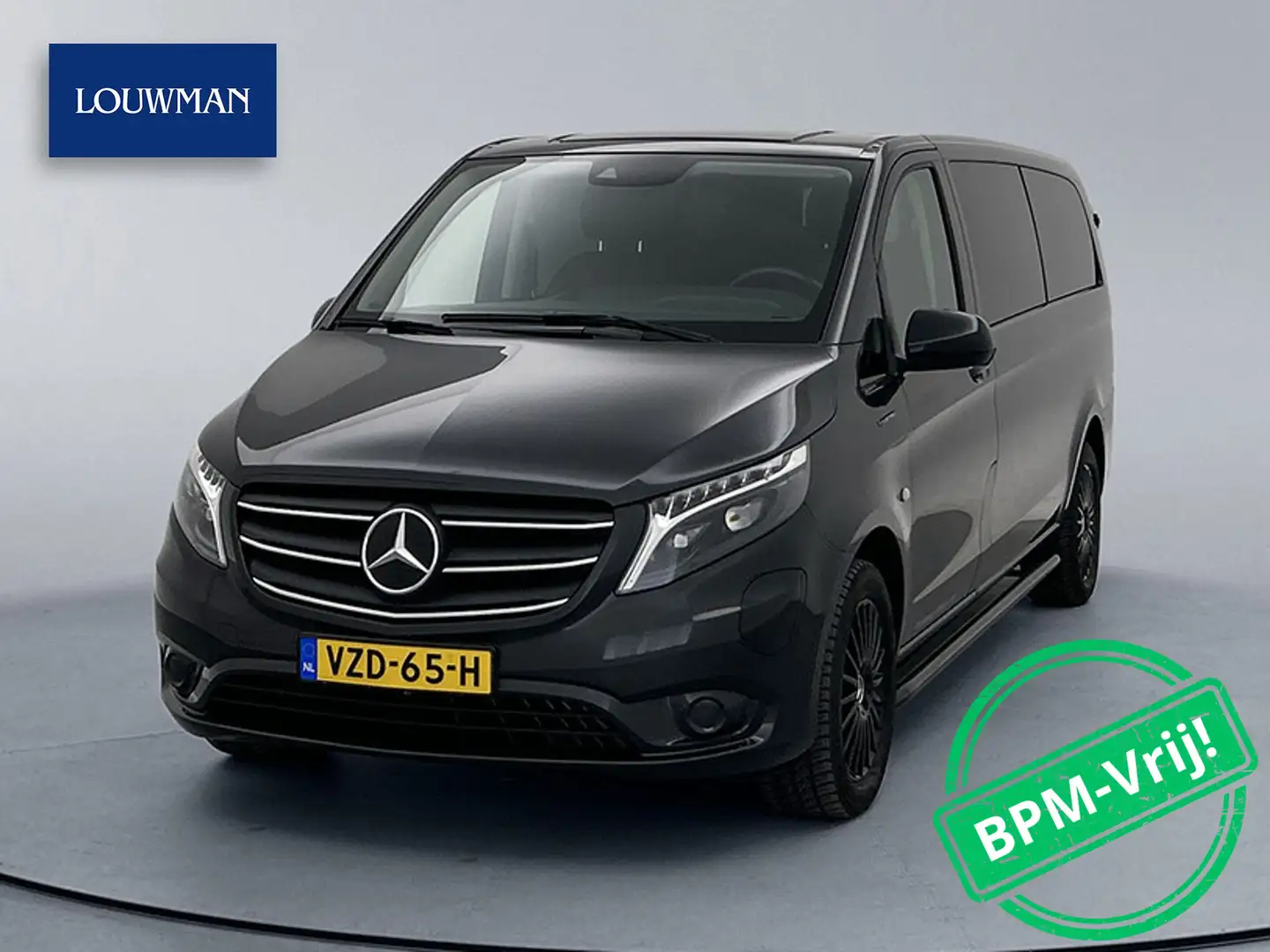 Mercedes-Benz Vito eVito Extra Lang DC Dubbele Cabine Leder 285KM WLT Grigio - 1