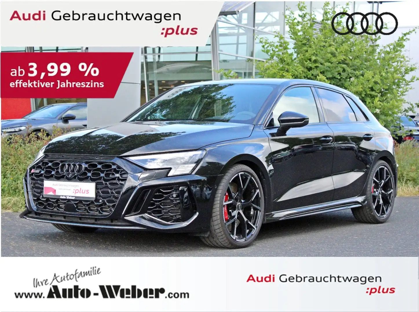 Audi RS3 Sportback BLACK HUD 360 KAMERA RS-ABGAS B&O Černá - 1