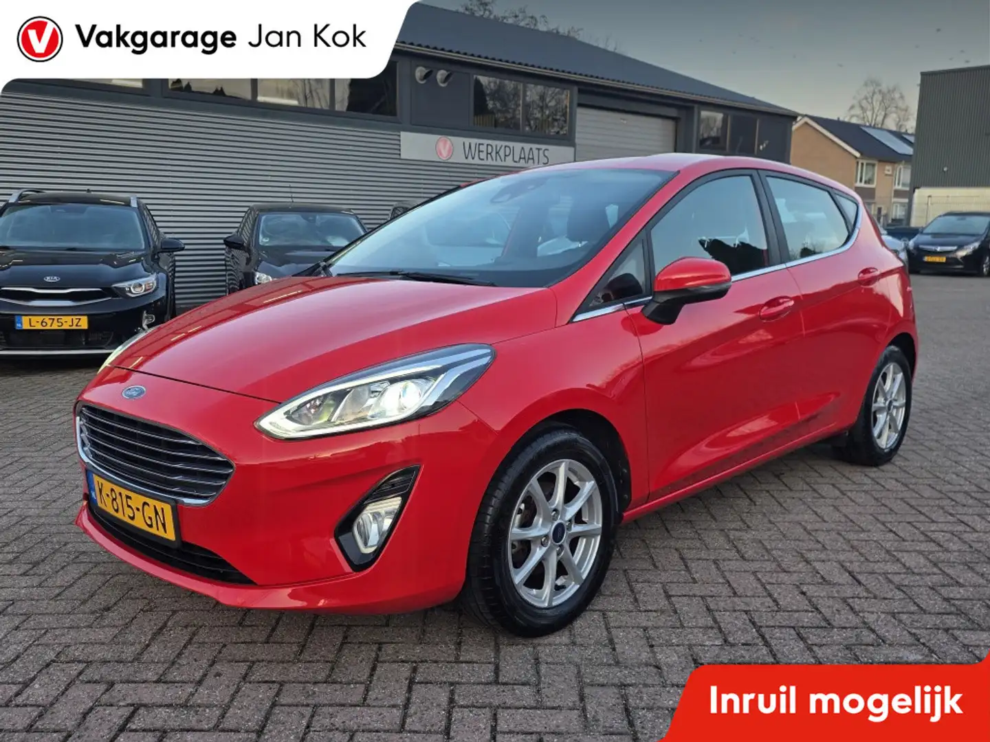Ford Fiesta 1.0 EcoB.Hy. Titanium 125pk, apple carplay/andriod Rot - 1