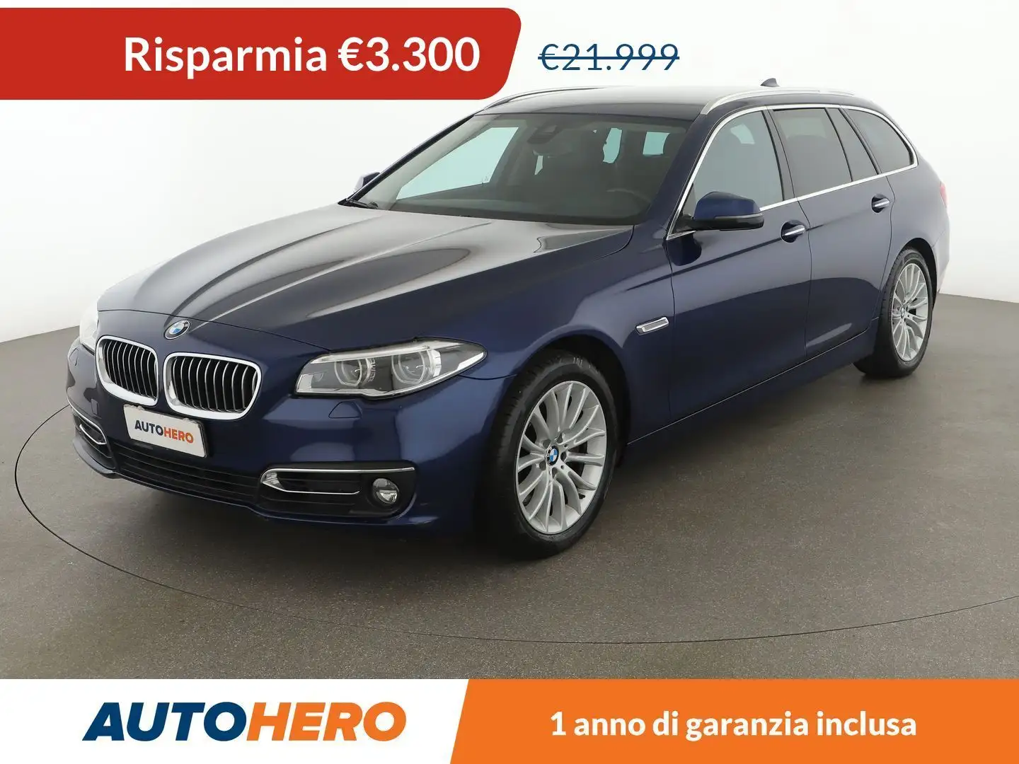 BMW 530 530d  Luxury Touring 249 CV Bleu - 1