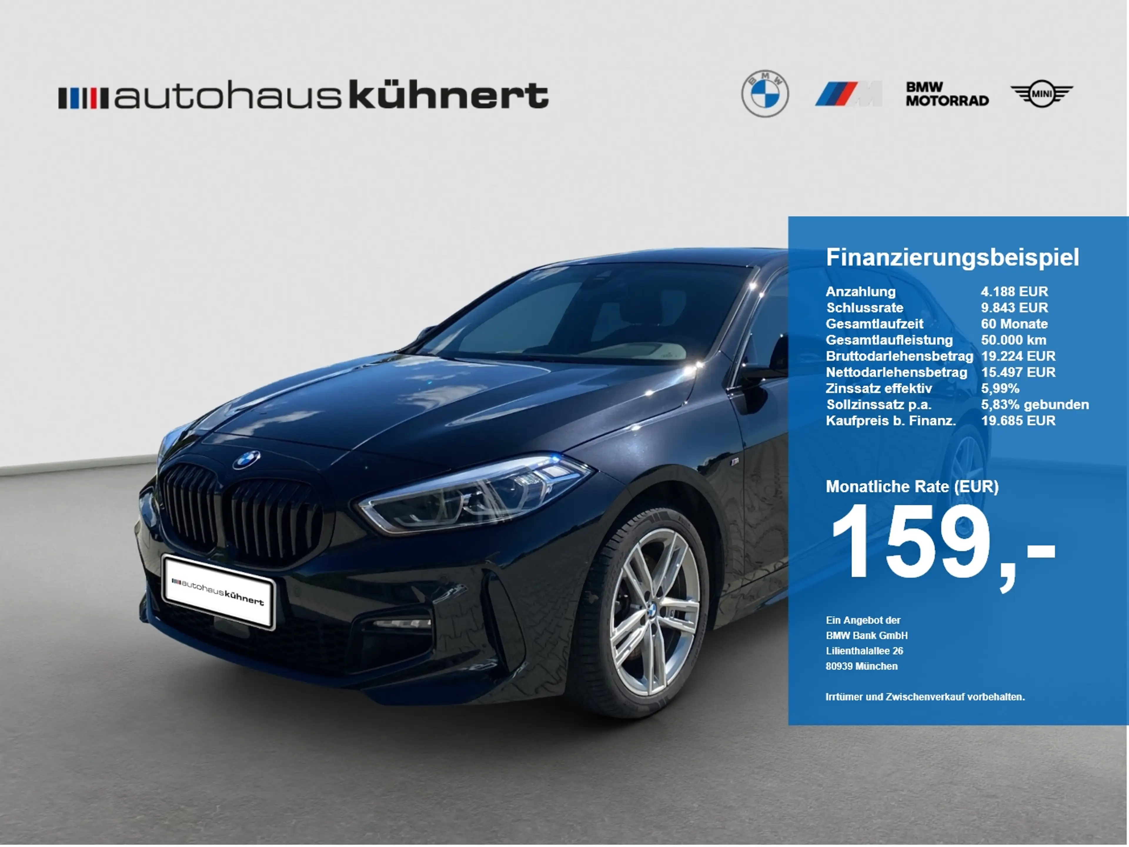 BMW 118 i M-Sport LED SpurAss Navi Sportsitz PDC
