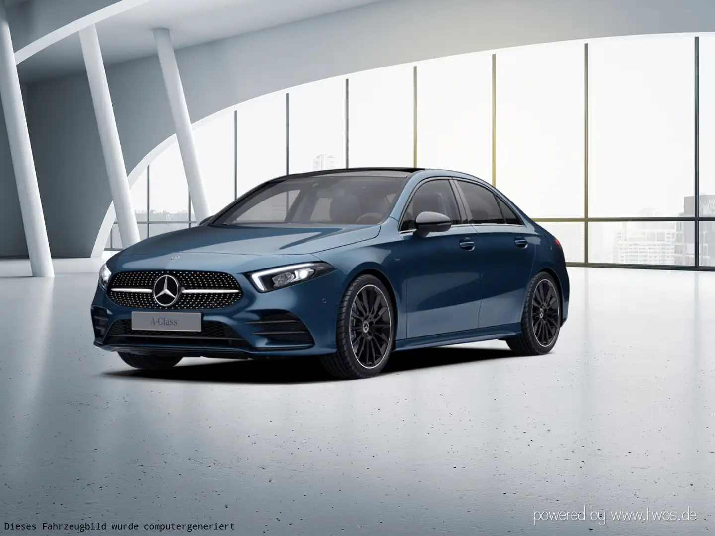 Mercedes-Benz A 250 A 250 e Limousine AMG Line/Pano.-Dach/LED/Navi Blau - 2